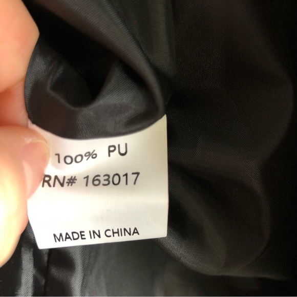 BNWT Princess Polly Black Breakeven PU Jacket Biker Motorcycle Vegan Leather - Picture 14 of 16